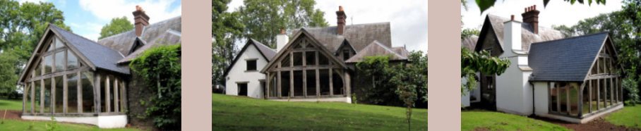 The extension seen from three sides.